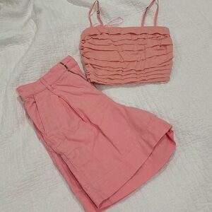 Abercrombie & Fitch Linen Short and Top Set
Removable Straps